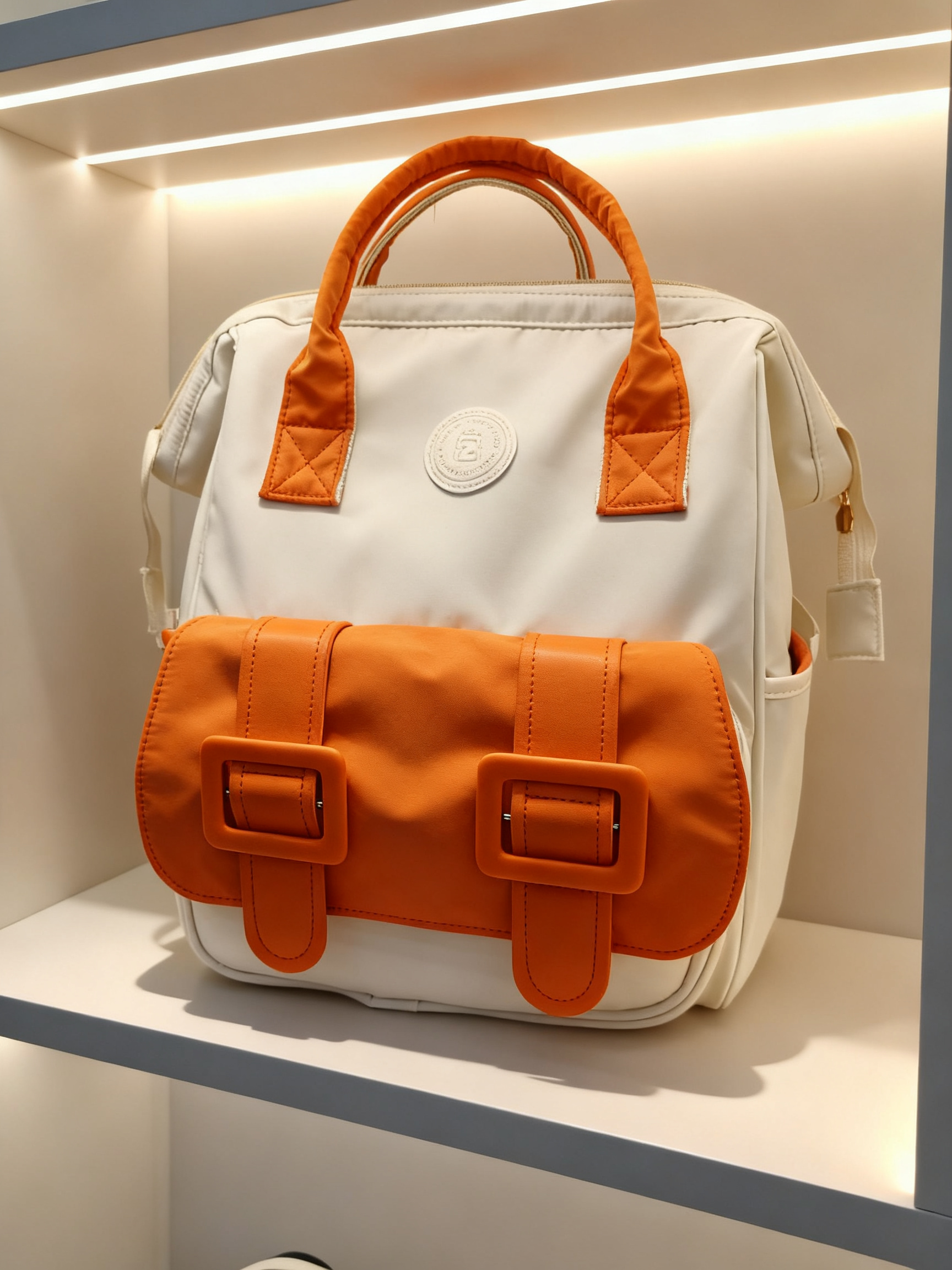 妈咪包时尚版双肩手提保温详情图1